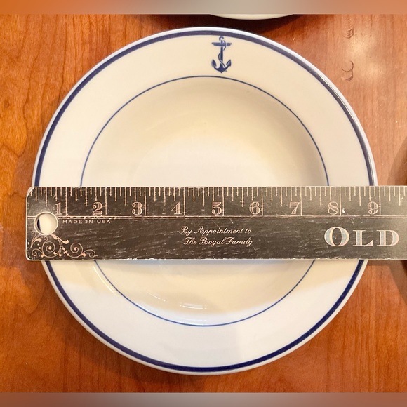 US Navy Mess Wardroom Officer set of 4 Large Rim Soup Bowls - Picture 2 of 15